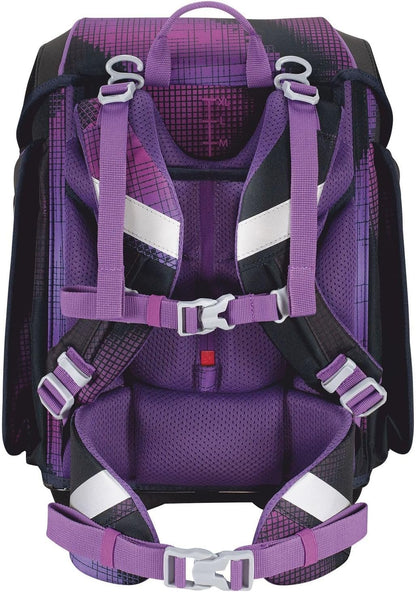 Schulrucksack Genius Set 5tlg. Pixel Pink