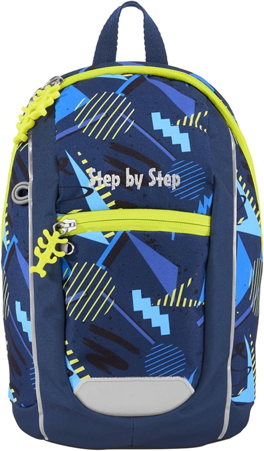 Kindergartenrucksack Mini Bagger Bobby Blau, Gelb Thumbnail 