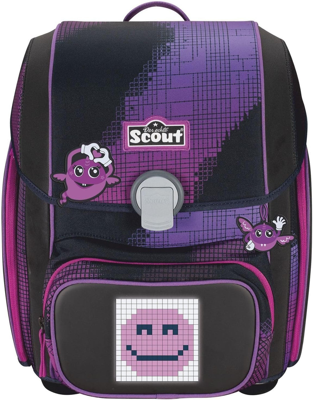 Schulrucksack Genius Set 5tlg. Pixel Pink Thumbnail 